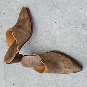 Old Gringo Brown Suede Pointed-Toe Mules